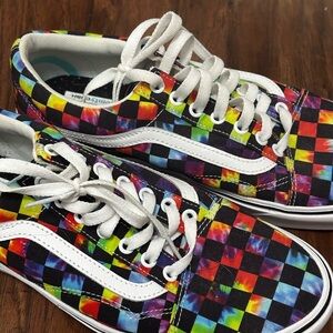 Colorful Checkered Sneakers